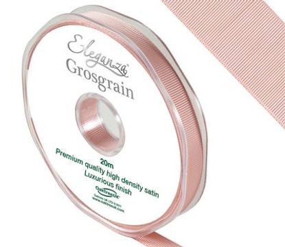 Eleganza Premium Grosgrain Ribbon 10mm x 20m Rose Gold No.87 - Ribbons